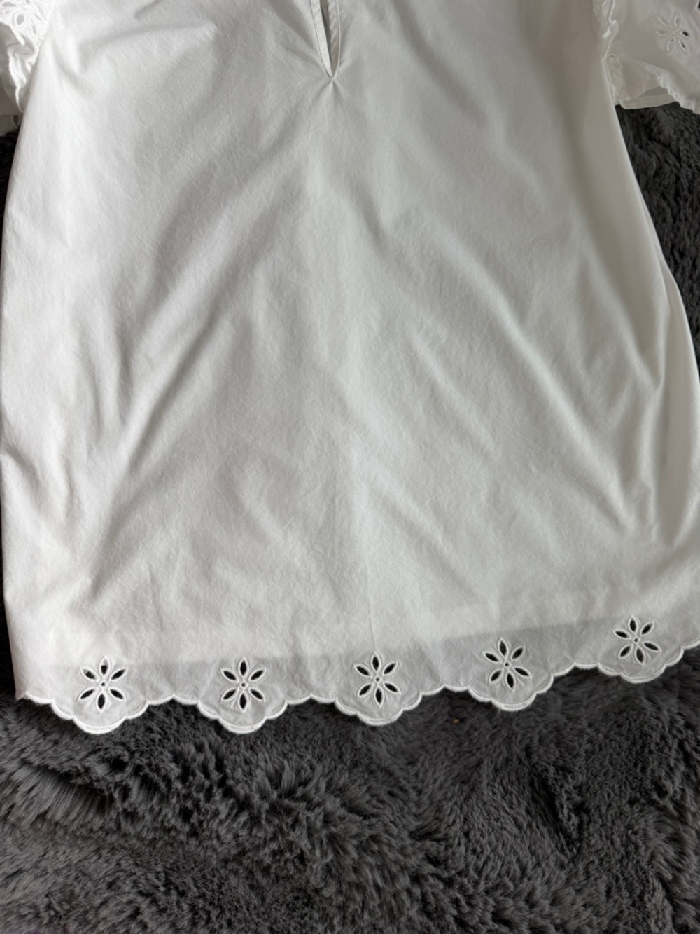 Weekend MaxMara White Cotton Poplin Top - Picture 5 of 6